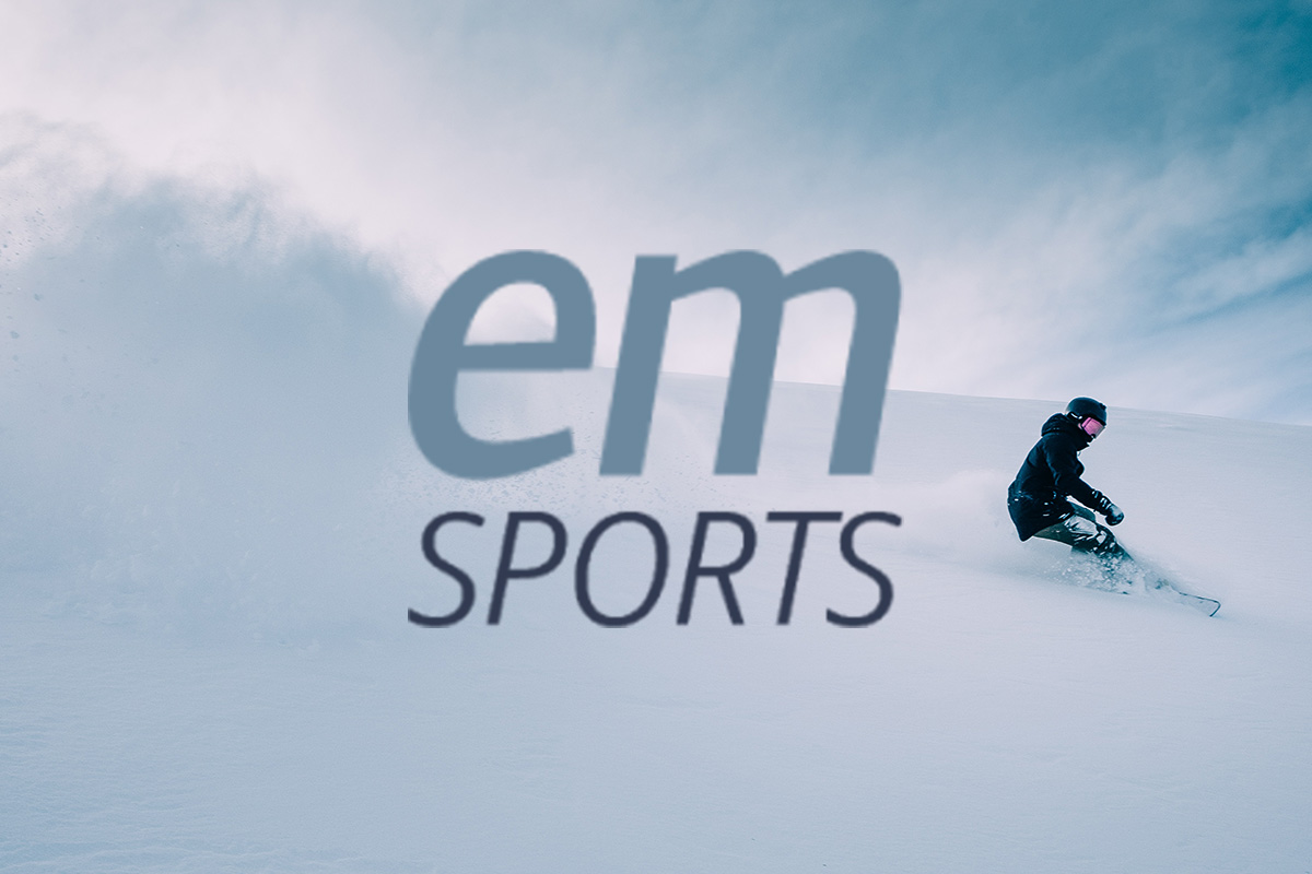Man Skiing Sports Logo