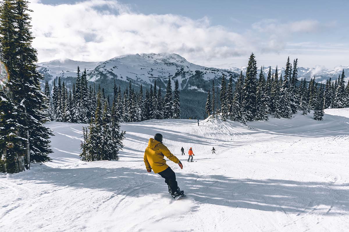 Man Snowboarding