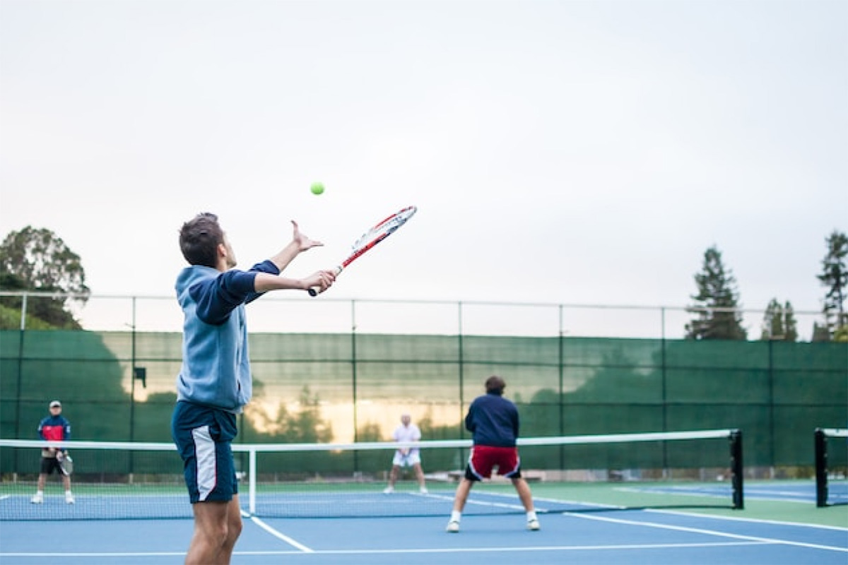 Men Playing Tennis